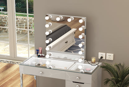 Diana Makeup vanity desk with storage drawers